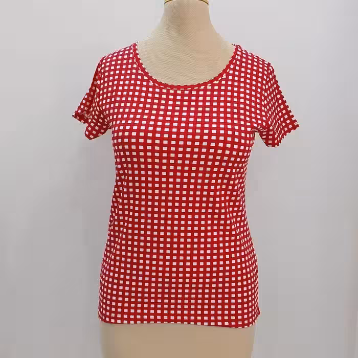 تیشرت  زنانه و دخترانه طرح دار  تیشرت آستین کوتاه  زنانه و دخترانه قواره دار   اچ اند امS-L- فروشگاه پوشاک آپارل