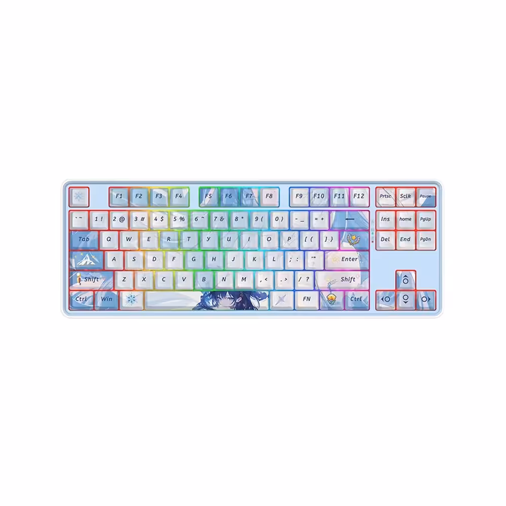 کیبورد گیمینگ بی سیم ردراگون مدل Star Blade Pro K707 AK RGB با سوئیچ مکانیکال Mint Mambo