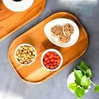 سینی چوبی 38 سانت MGM کد 11013 با چوب راش گرجستانی 