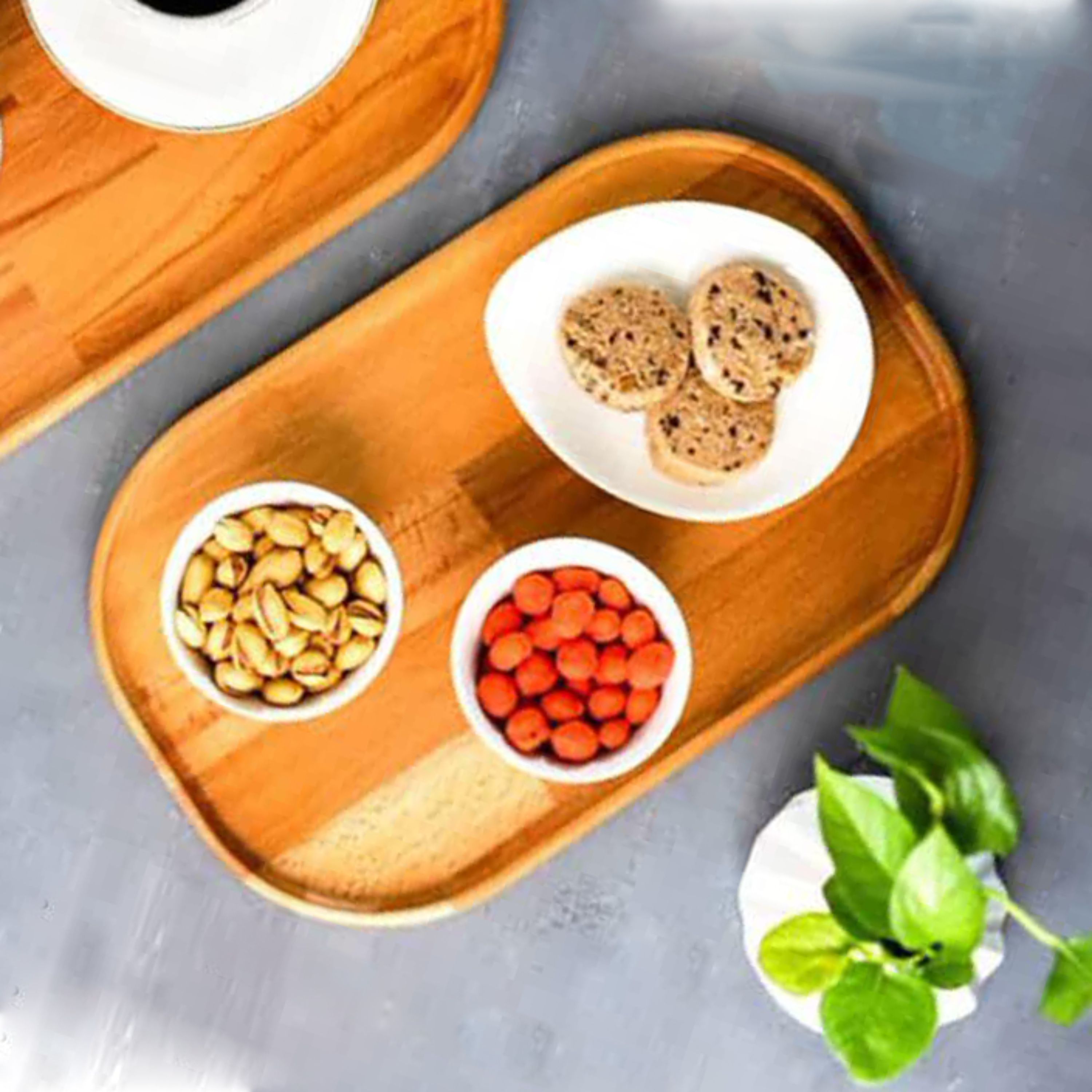 سینی چوبی 38 سانت MGM کد 11013 با چوب راش گرجستانی