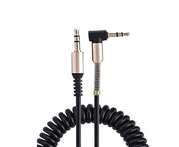AUX Cable | کابل صدا فلزی سرکج فنری