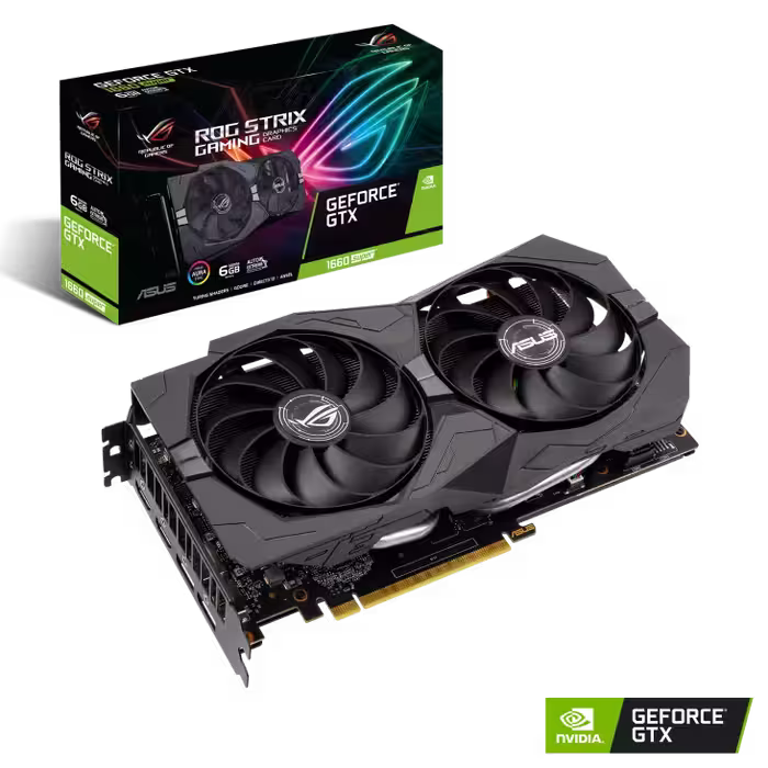 کارت گرافیک  ایسوس مدل ROG-STRIX-GTX1660S-6G-GAMING حافظه 6 گیگابایت