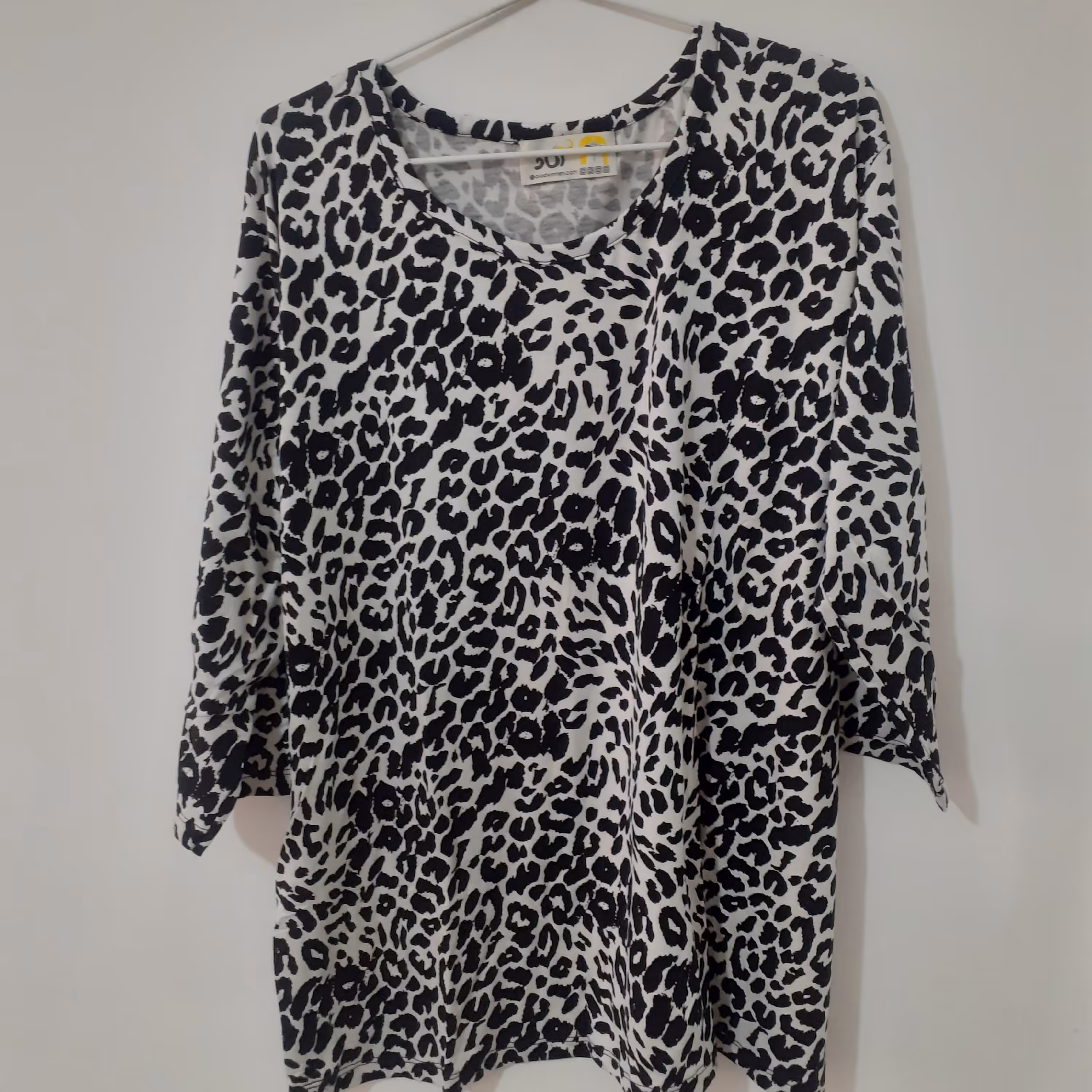 بلوز آستین سه ربع مشکی