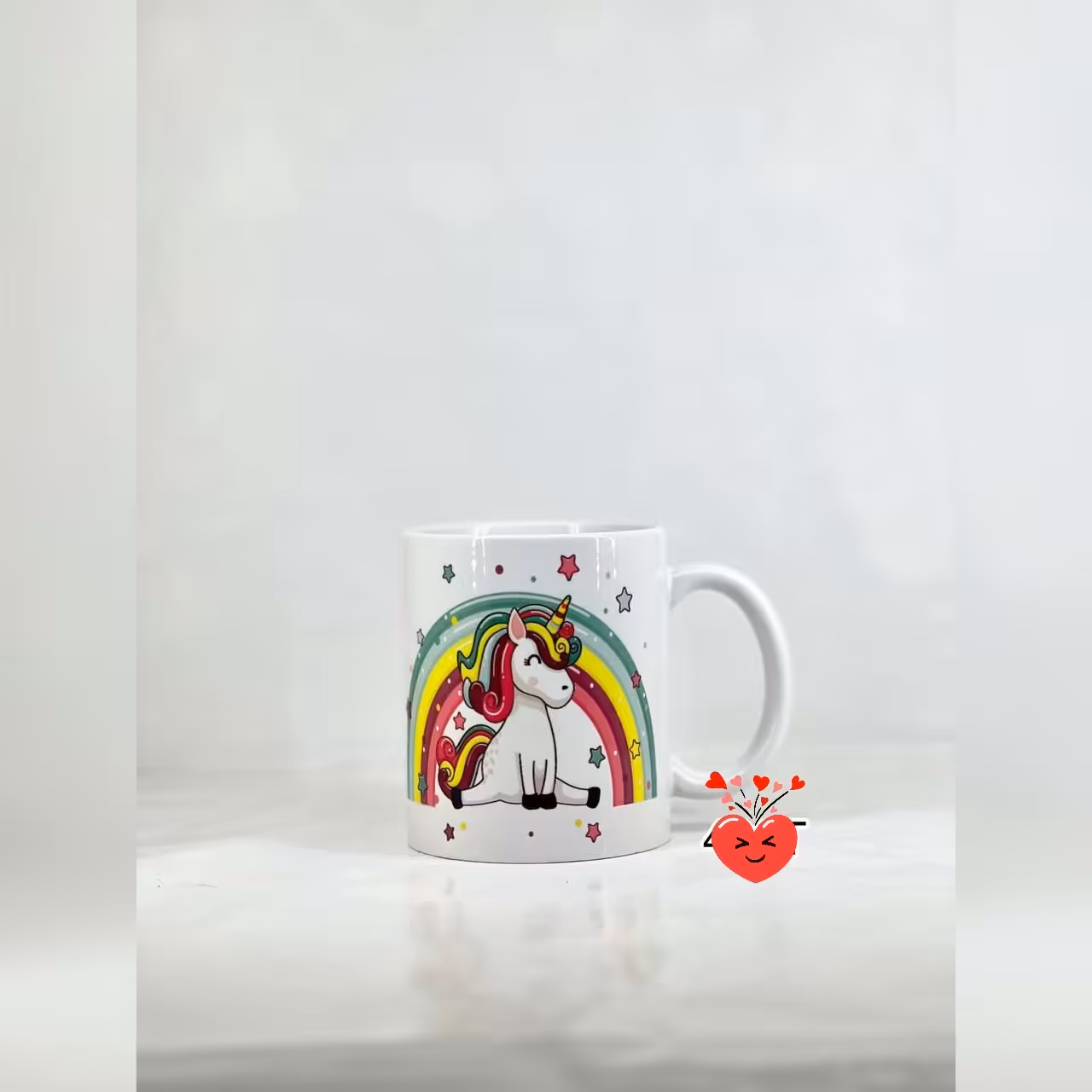 ماگ سرامیکی فانتزی با طرح اسب تک شاخ