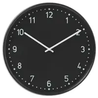 ساعت دیواری بی صدا ایکیا مدل BONDIS/ مشکی