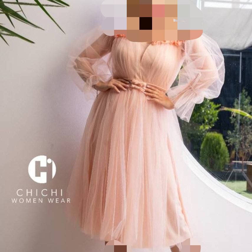 لباس مجلسی کوتاه پرنسسی