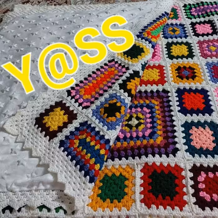 شال مبل، روتختی و پتوهای رنگی رنگی دست بافت