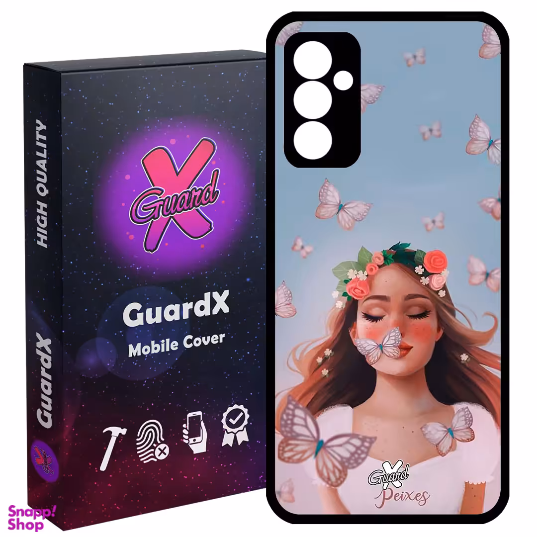 کاور گارد ایکس طرح Girl مدل Glass10380 مناسب گوشی موبایل سامسونگ Galaxy A54 / A54 5G