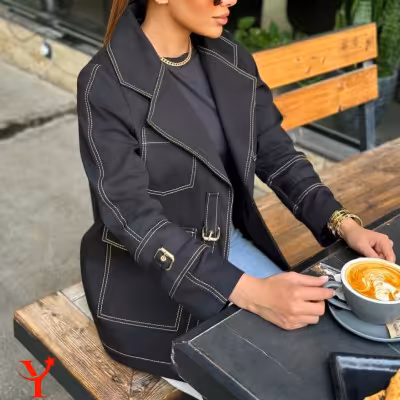 مانتو کتی شیک کوتاه سپنتا 7977