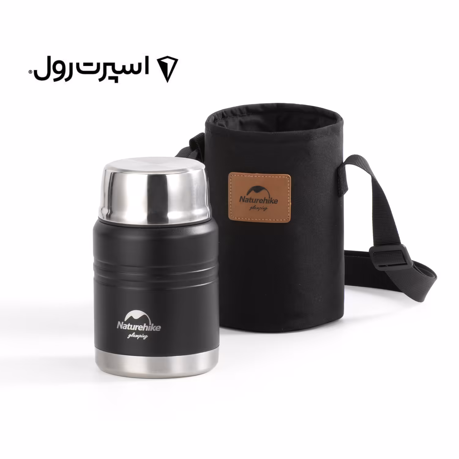 فلاسک غذا نیچرهایک 750 میلی لیتر قاشق و کیف |