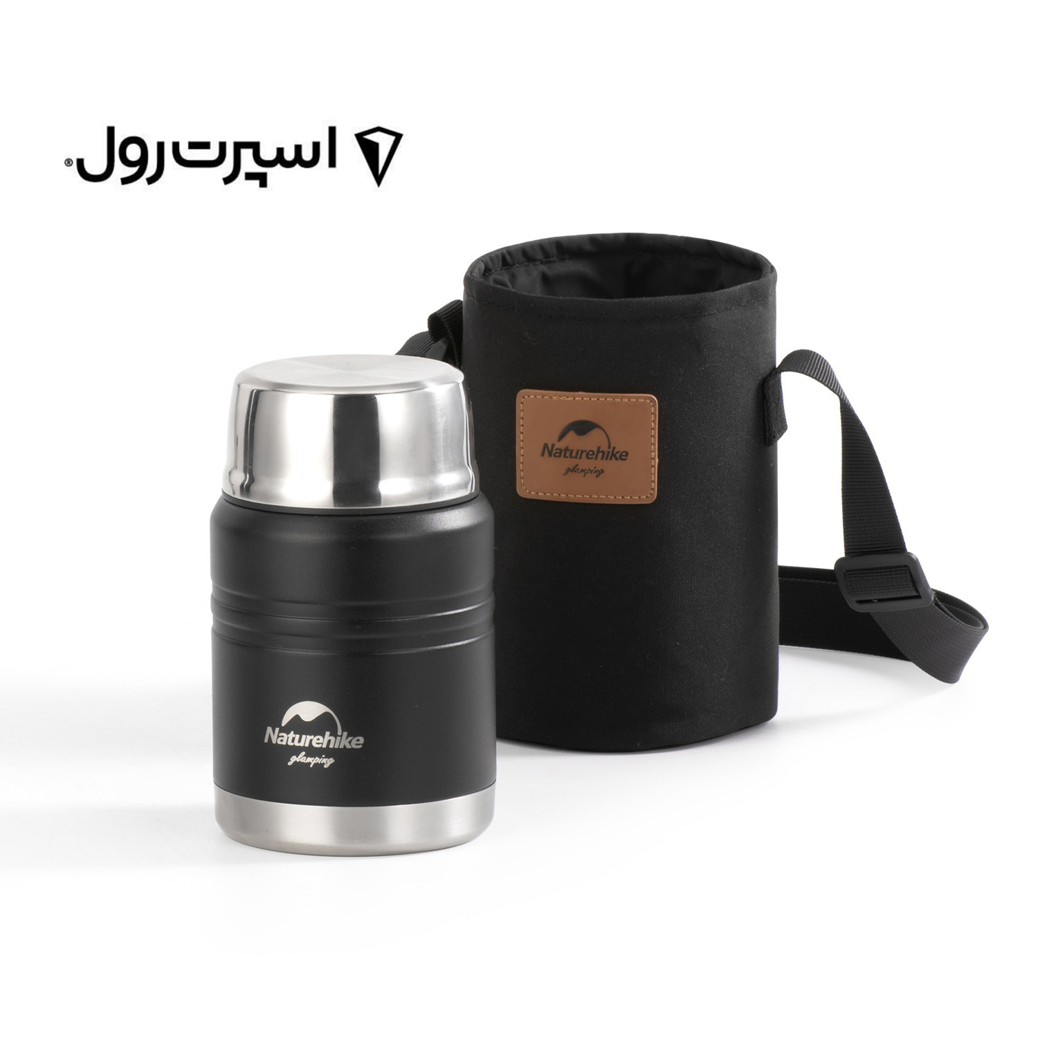 فلاسک غذا نیچرهایک 750 میلی لیتر قاشق و کیف |
