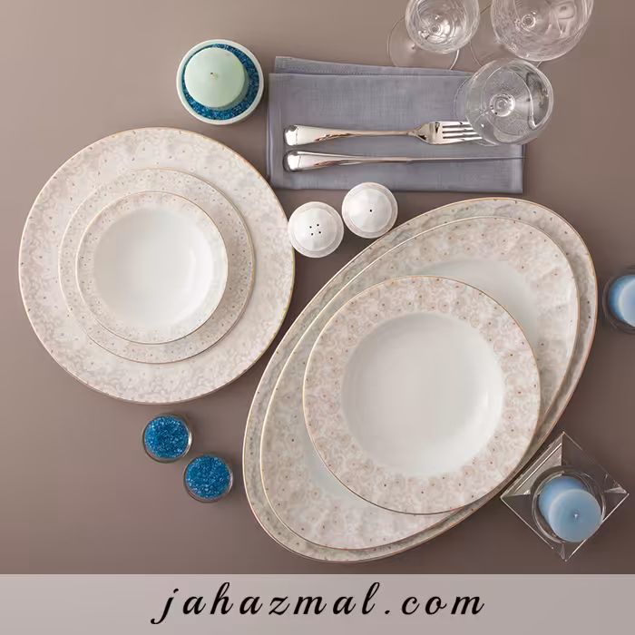 سرویس چینی زرین طرح کاررا گلد 29 پارچه