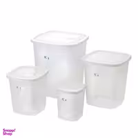 بانکه کاجین مدل چهارگوش طرح برگ مجموعه 4 عددی