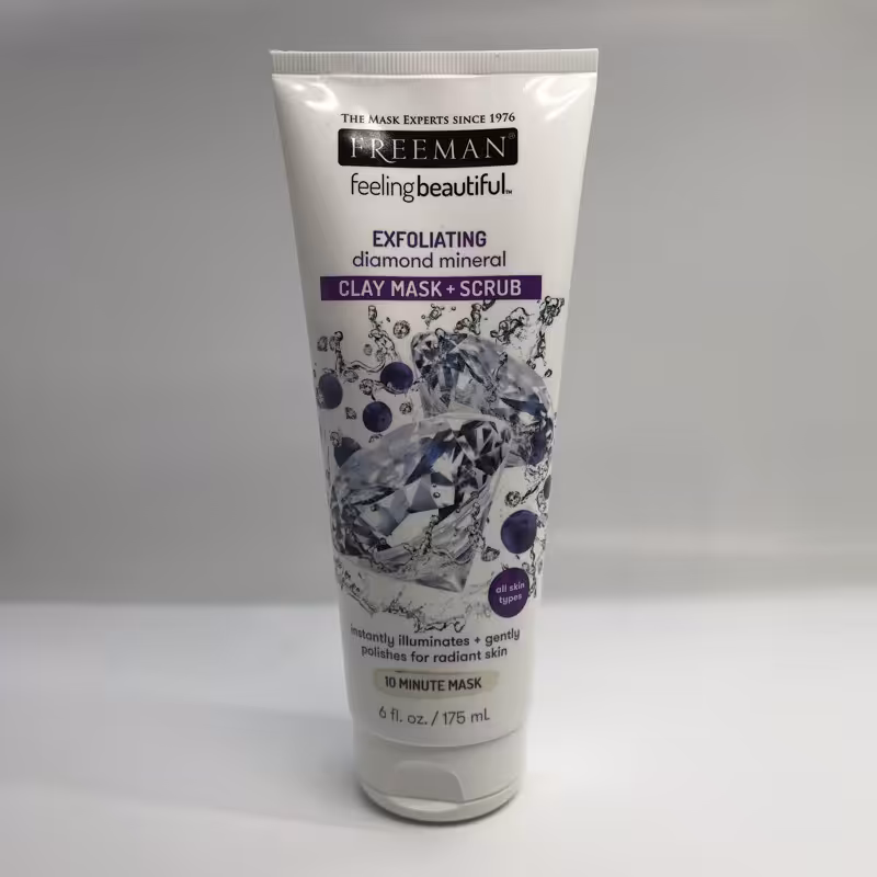 ماسک و اسکراب خاک رسی الماس معدنی فریمن 175 میل - FREEMAN