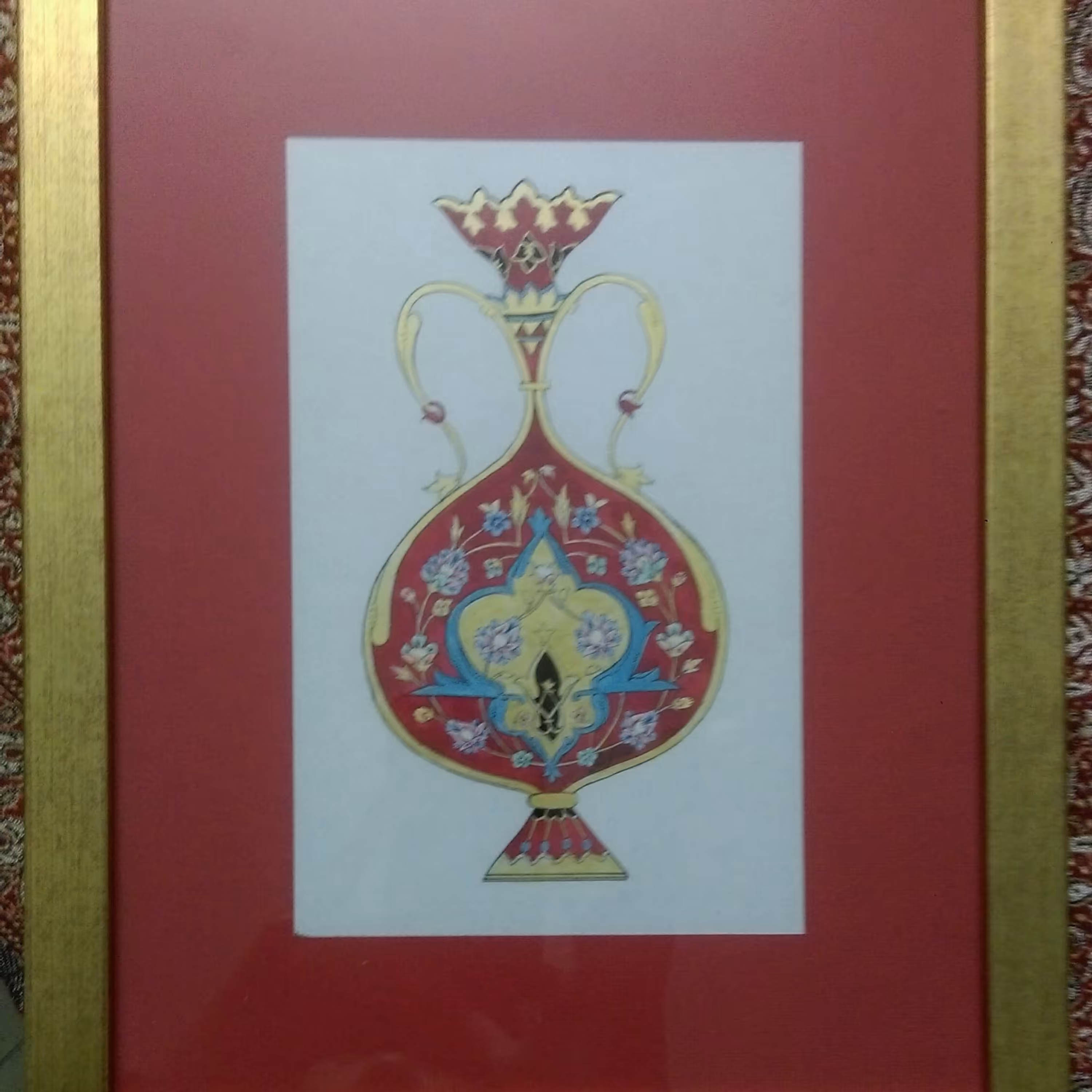 تابلو گلدان تذهیب