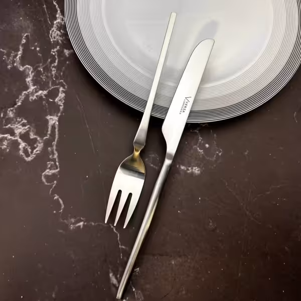 کارد و چنگال استیل 3بعدی
