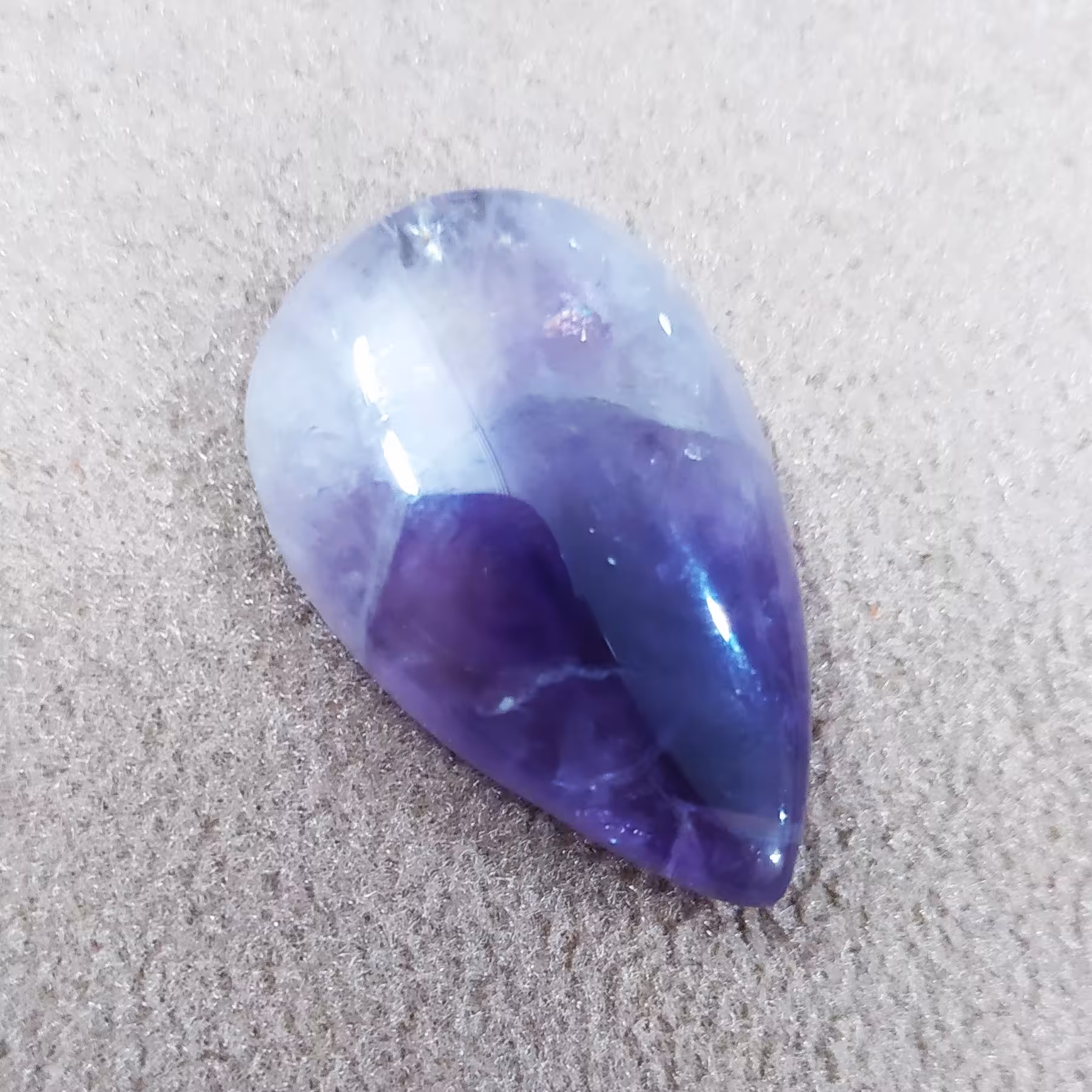 نگین درشت آمیتیست لیس آگات اصل طبیعی معدنی3 