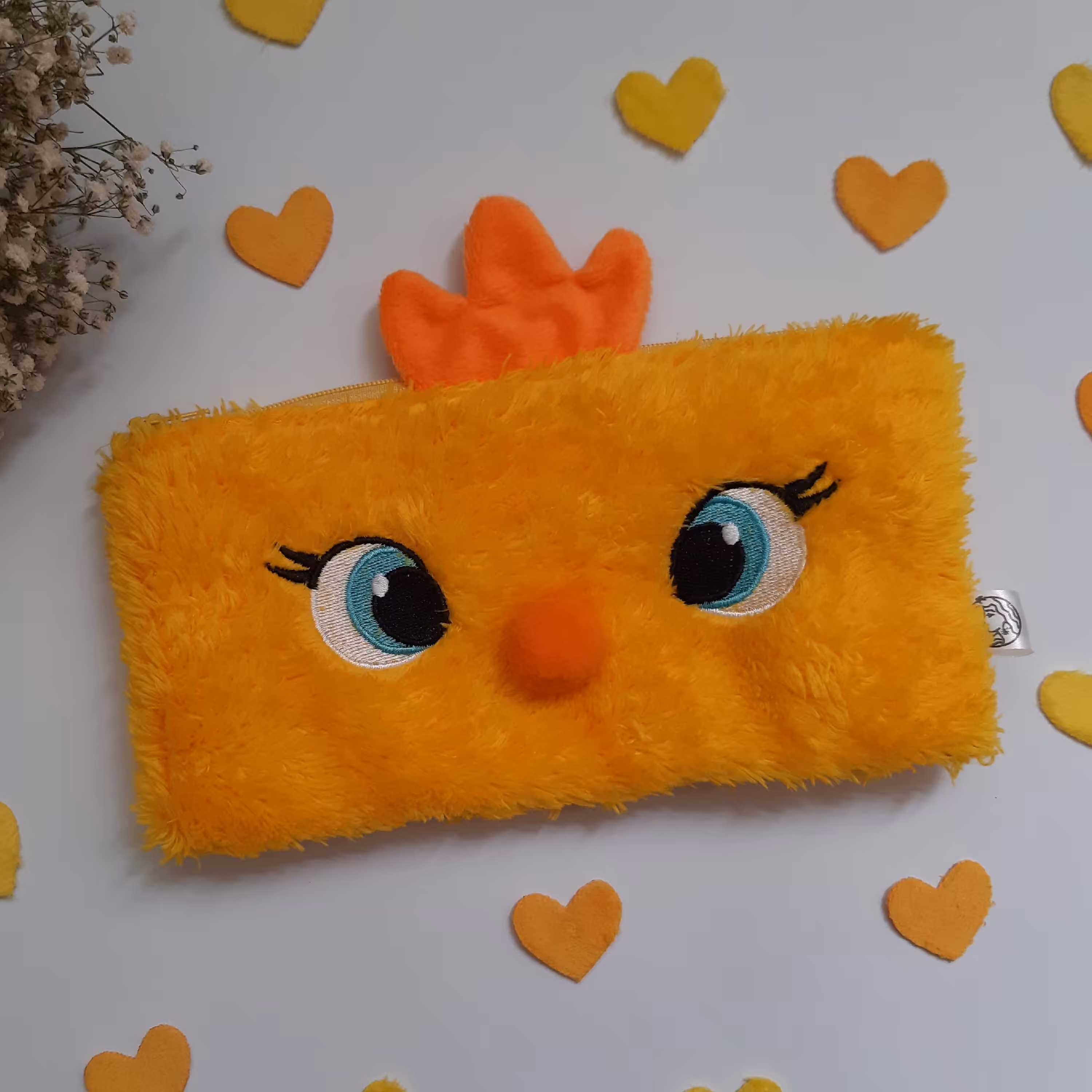 کیف جامدادی فانتزی عروسکی قاصدک طرح جوجه طلایی