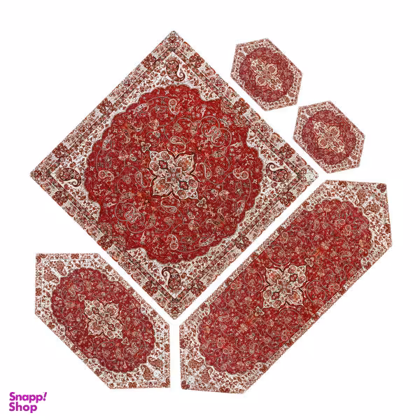 ست 5 تکه رومیزی ترمه مدل 66 کد 1007