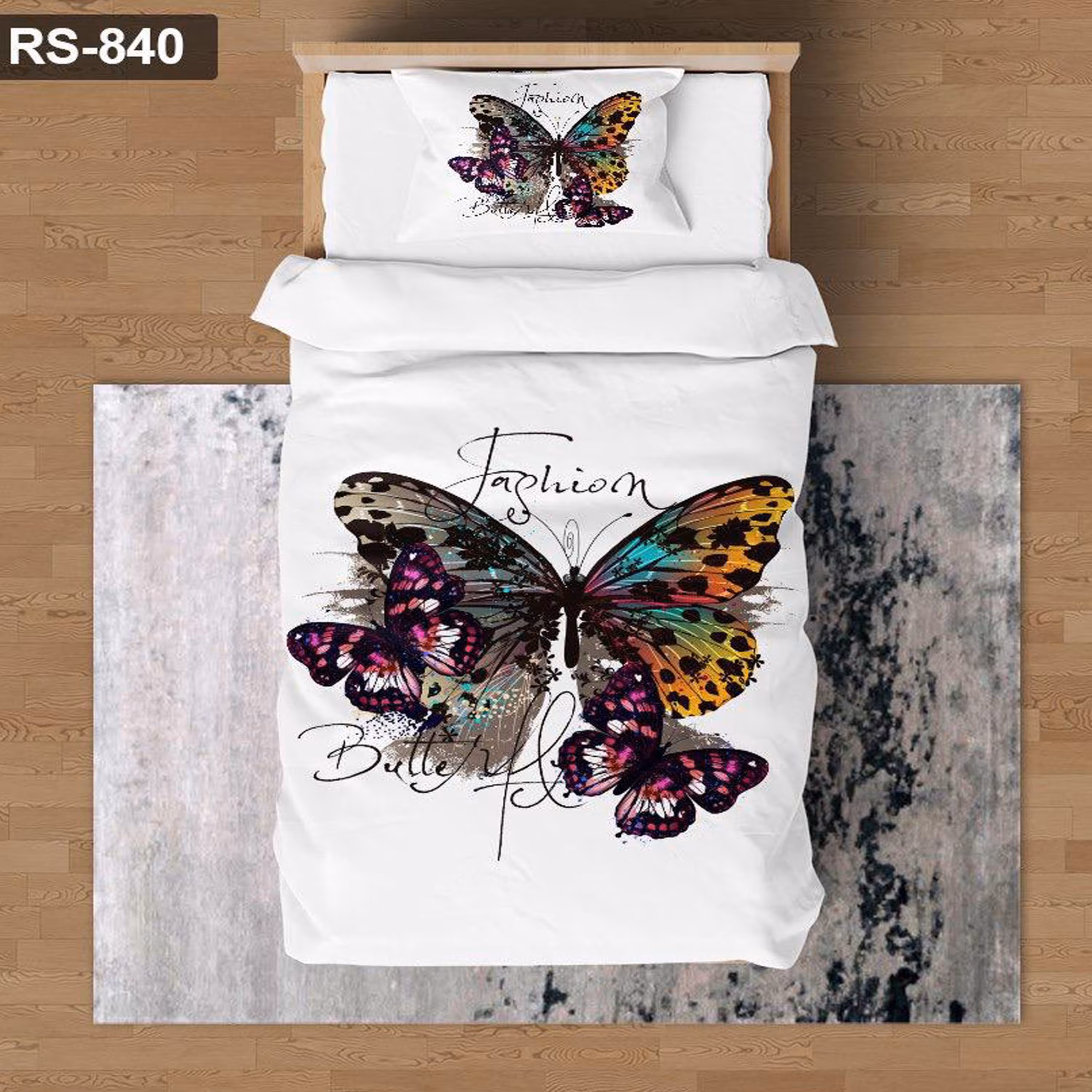 سرویس روتختی 1 نفره تنسل چاپی برندترک لند (Turk Land)  کد rs 840