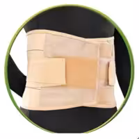 کمربند طبی بعد از عمل آتل دار سما طب(4013)   همراه با کش دوبل رنگ کرم 