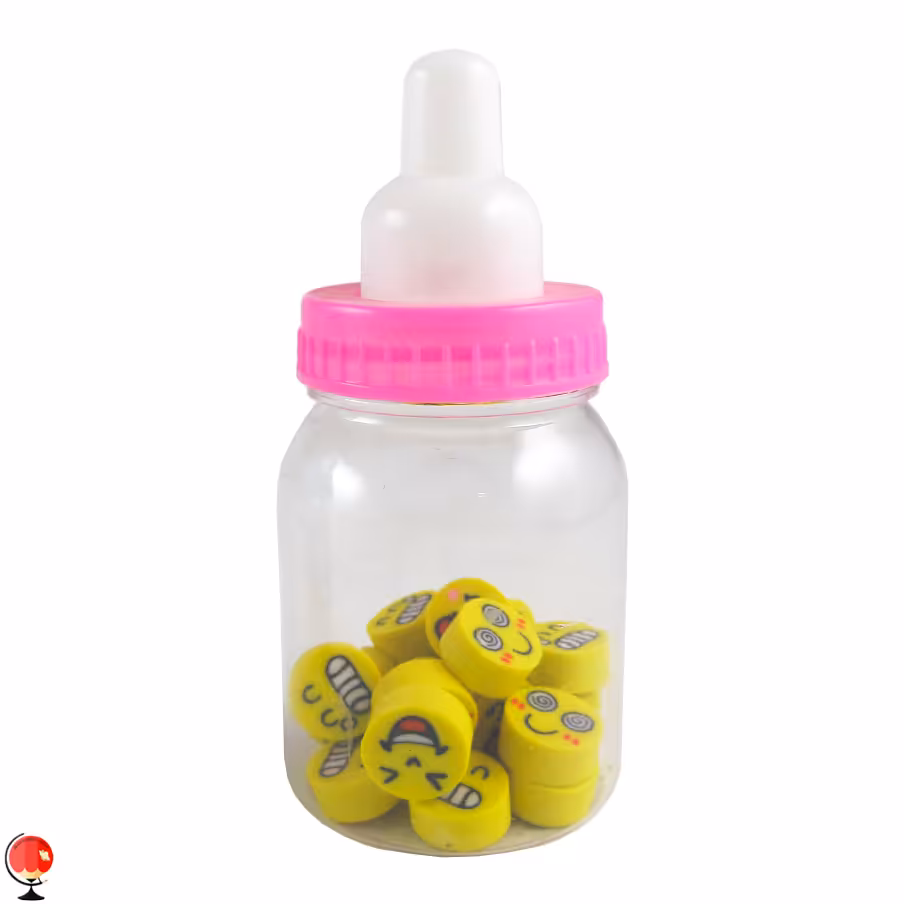 پاک کن فانتزی شیشه شیر طرح ایموجی