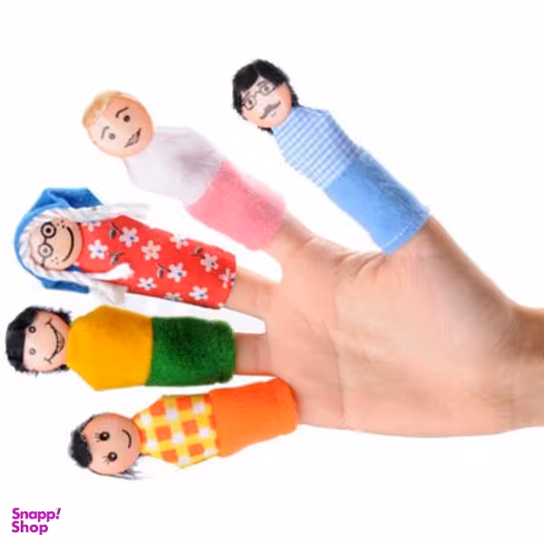 عروسک انگشتی شادی رویان مدل خانواده بسته 5 عددی
