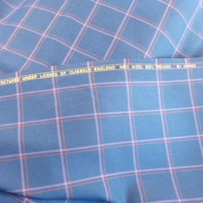 فاستونی چهار خانه جامعه 45 درصد پشم استرالیا و 55 درصد نخ آلمان 