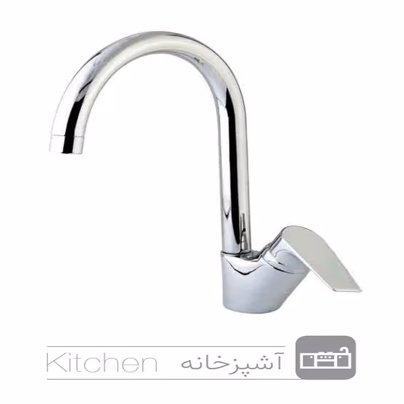 شیرآلات آشپزخانه کیسر مدل یامور رنگ کروم(ارسال رایگان)