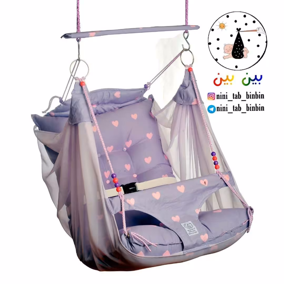 قلبی یاسی حریر دار