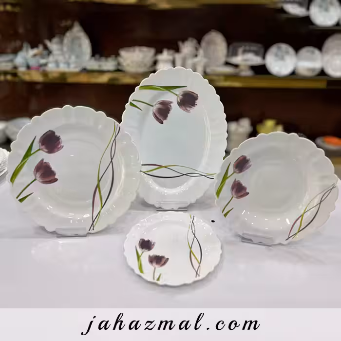 سرویس آرکوپال مقصود طرح لورنزا بنفش 25 پارچه