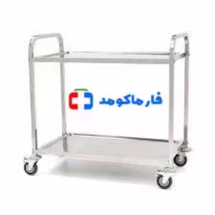 ترالی حمل استیل دو طبقه