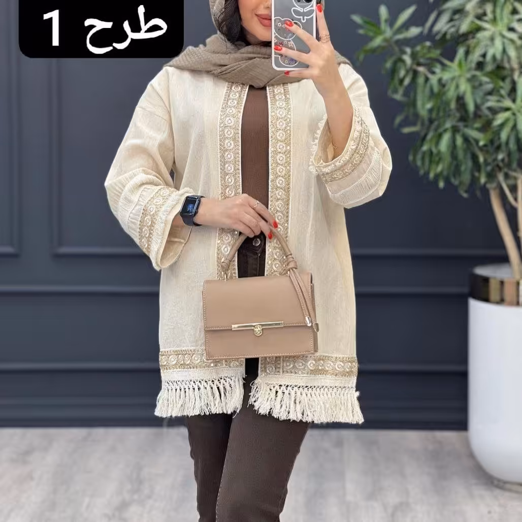 مانتو لنین زنانه مدل پایین ریش ارسال رایگان