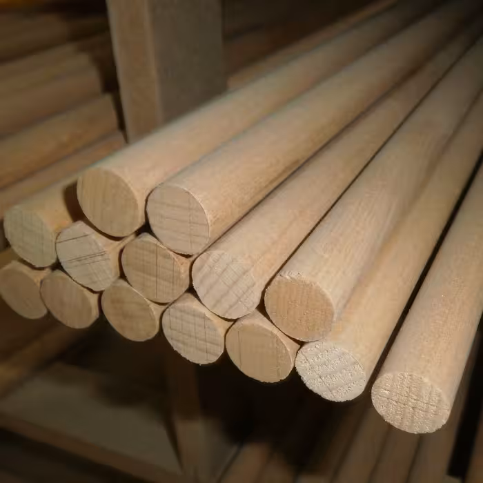 چوب گرد راش 20 میل طول 60 سانت بسته 2 تایی