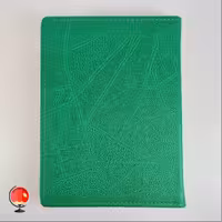 دفتر کلاسوری اونگ 100 برگ طرح چرمی سبز کد 3434