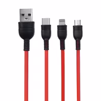 کابل شارژ 3 سر فست شارژ Tranyoo XS2 - آرمان استور