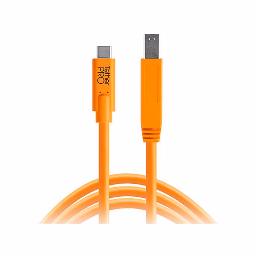 کابل تترتولز Tether Tools TetherPro USB Type-C Male to USB 3.0 Type-B Male Cable CUC3415-ORG