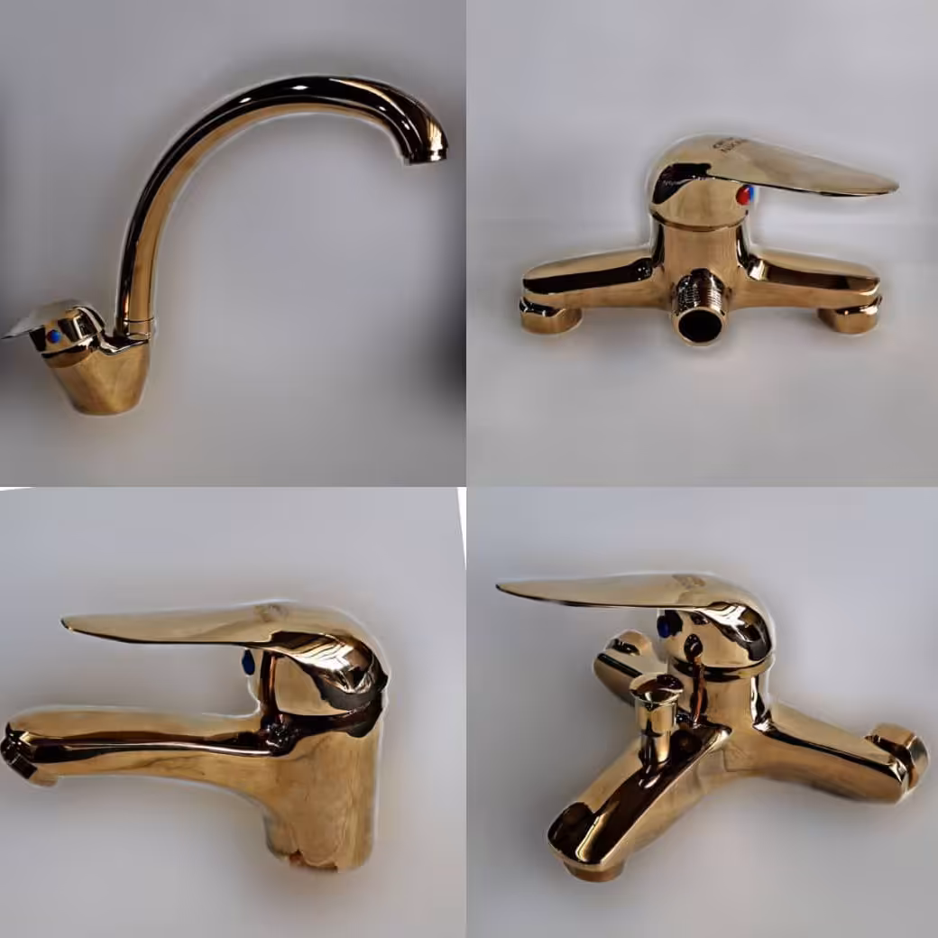 ست شیرآلات طلایی ارسال به سراسر کشور با بسته بندی ویژه با 5 سال گارانتی تعویض خیال آسوده در خریدی مطمئن