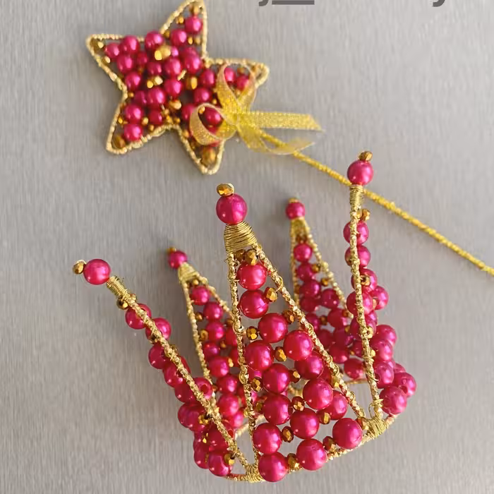 ست تاج مدل گوجه و چوبدستی