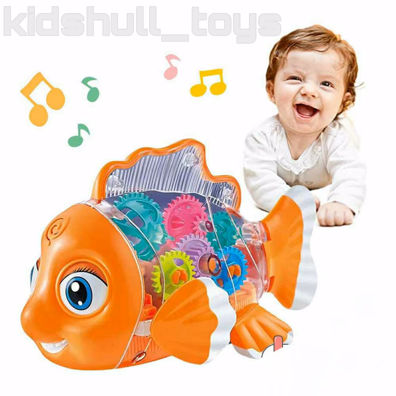 اسباب بازی ماهی چرخ دنده ای نمو موزیکال مناسب همه سنین