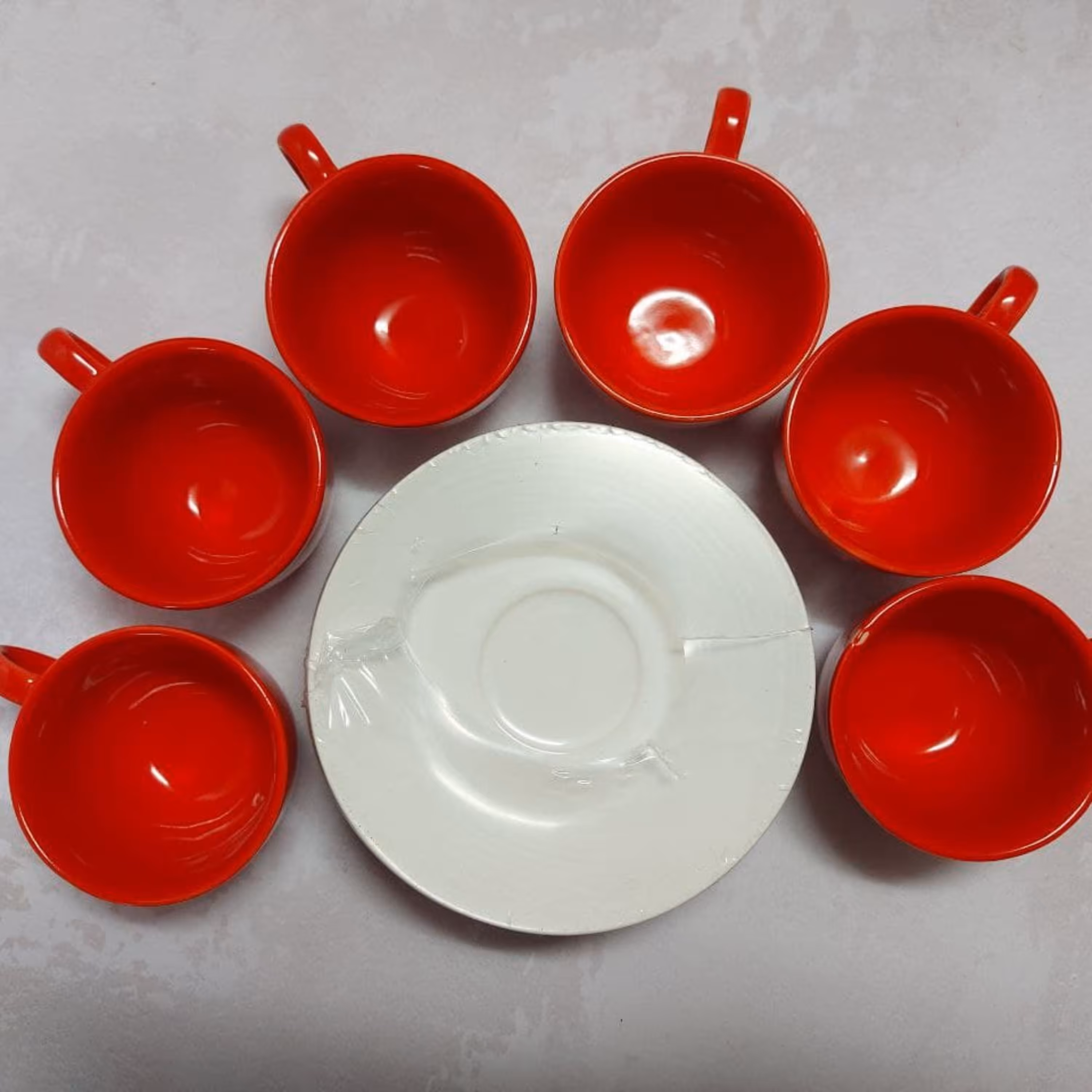 سرویس چایخوری 6نفره سرامیکی سرویس قهوه خوری 6نفره دارای جعبه کادوئی 