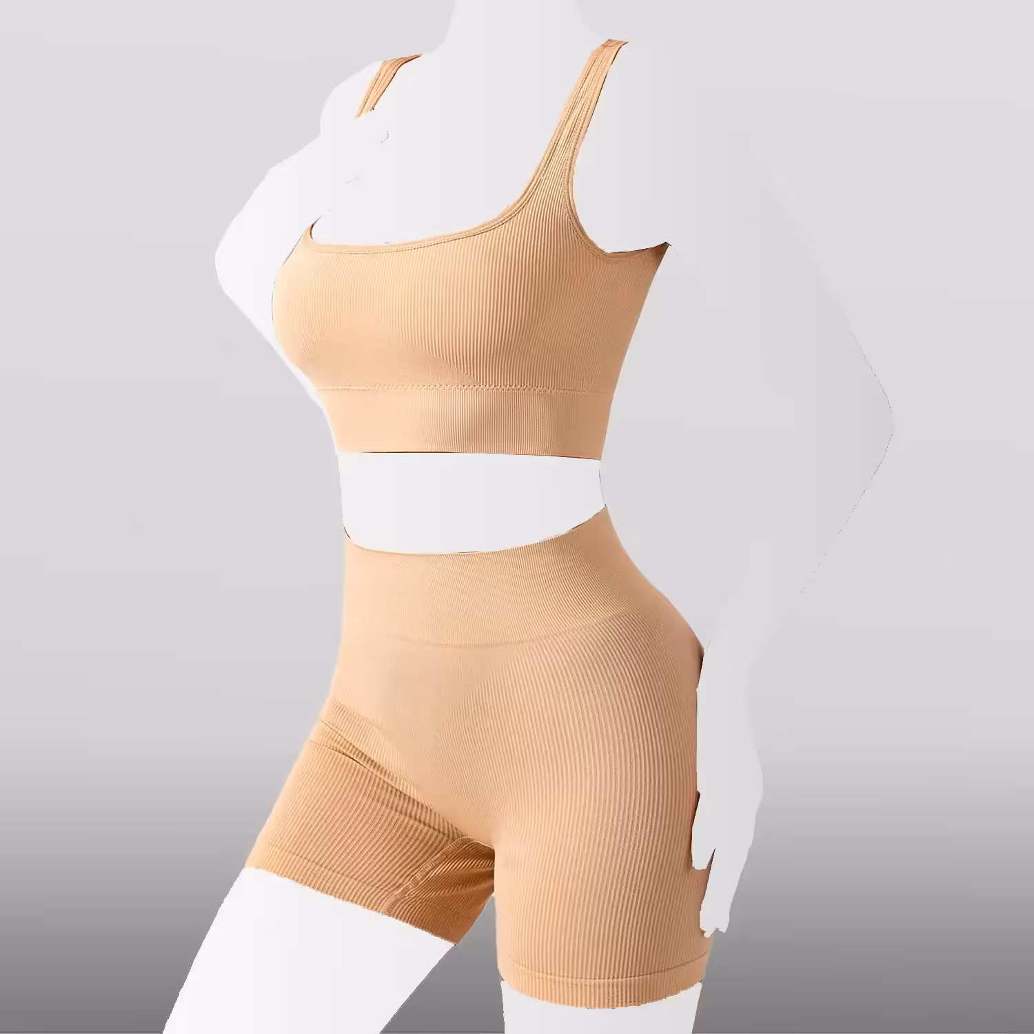 ست نیم تنه و شورتک سیملس کبریتی SNK17