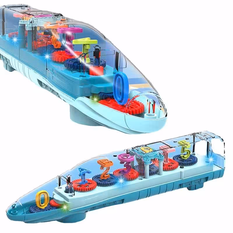 قطار چرخ دنده ای باتری خور چراغ دار