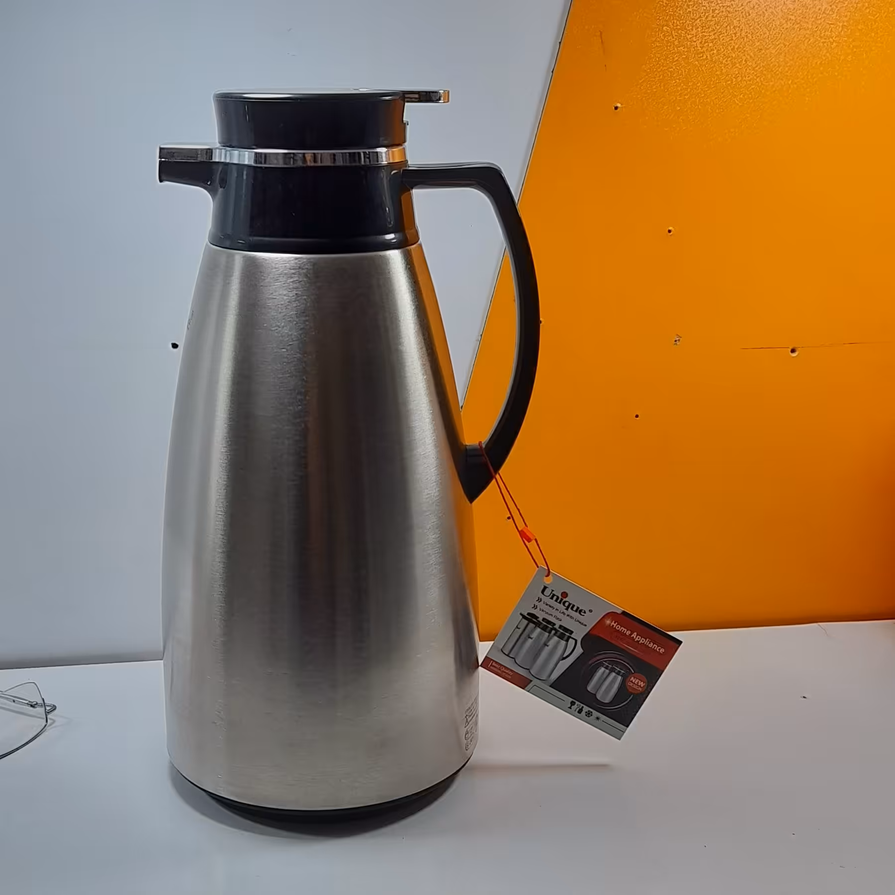فلاسک یونیک بدنه استیل داخل شیشه 1/9 لیتری