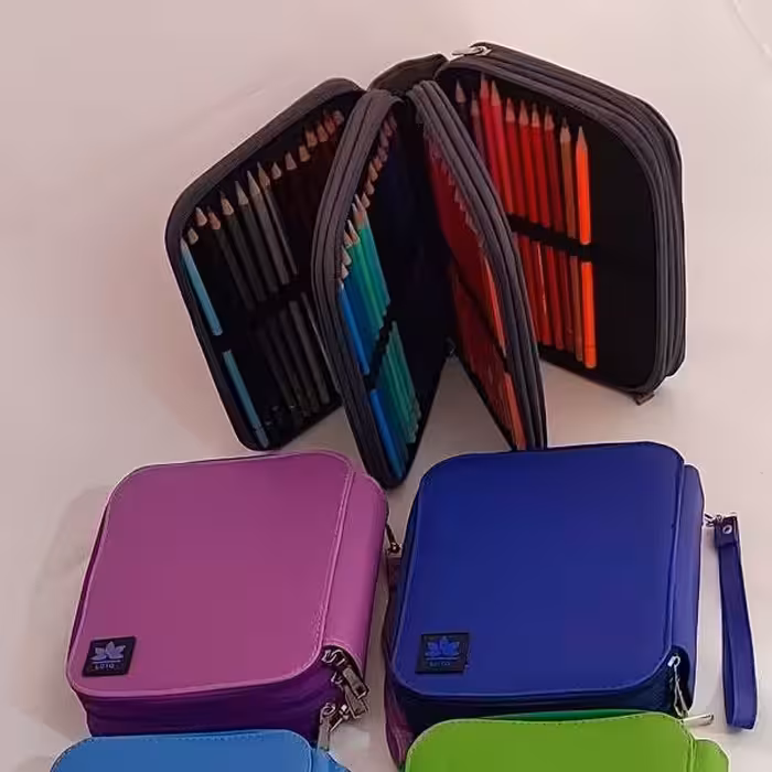 کیف مدادرنگی 120رنگ چهار زیپ (پس کرایه)