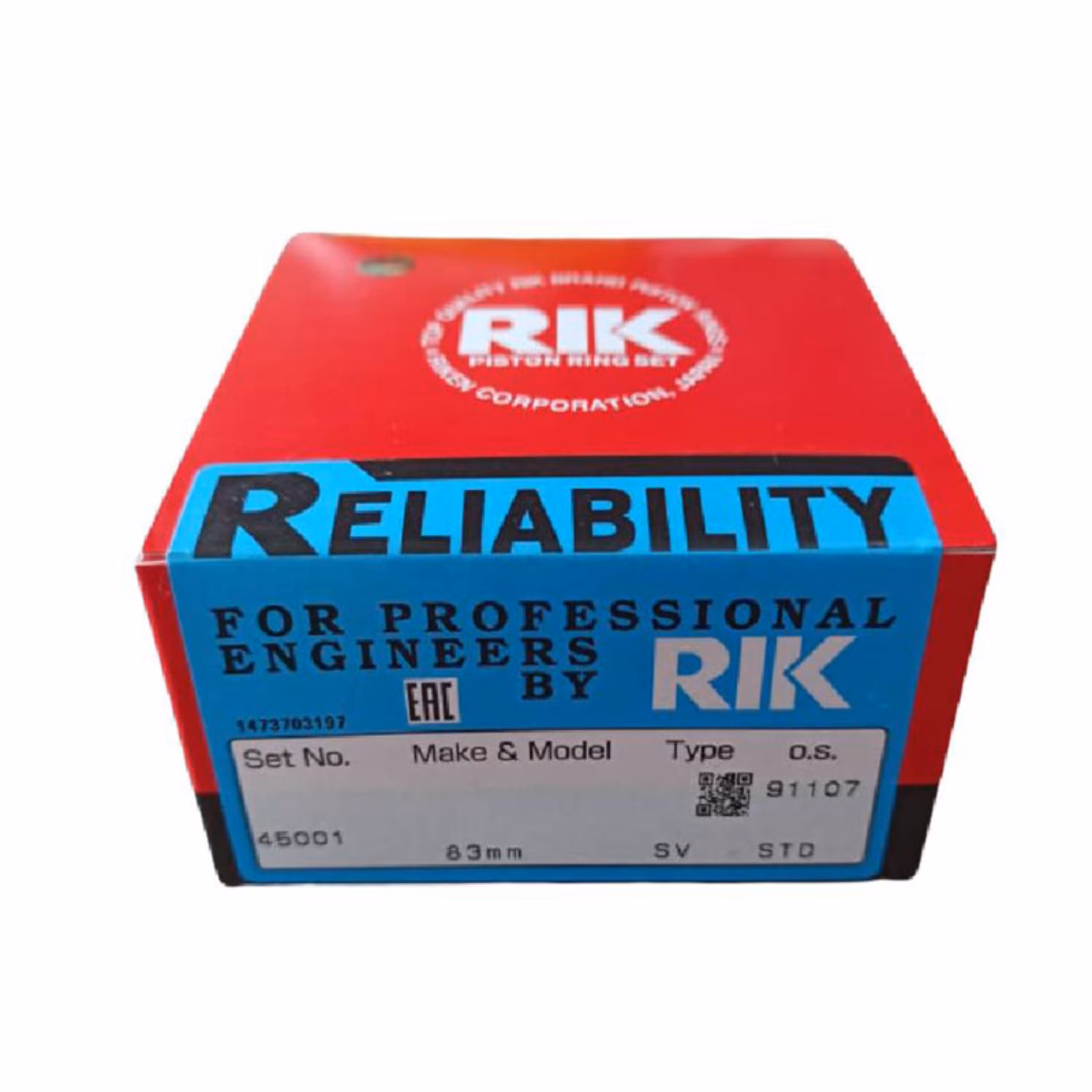 رینگ پیستون موتور پژو 405 RIK اصل ژاپن ارسال رایگان