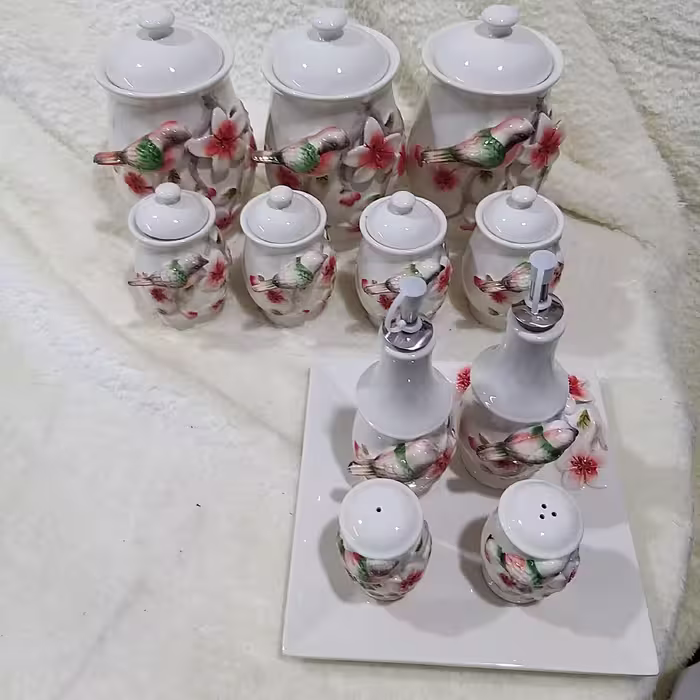 پاسماوری سرامیکی گل برجسته