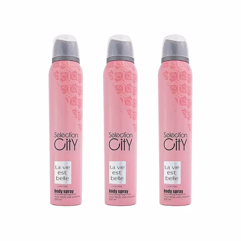 اسپری خوشبوکننده بدن زنانه سلکشن سیتی مدل la vie est belle حجم 200 میلی لیتر
