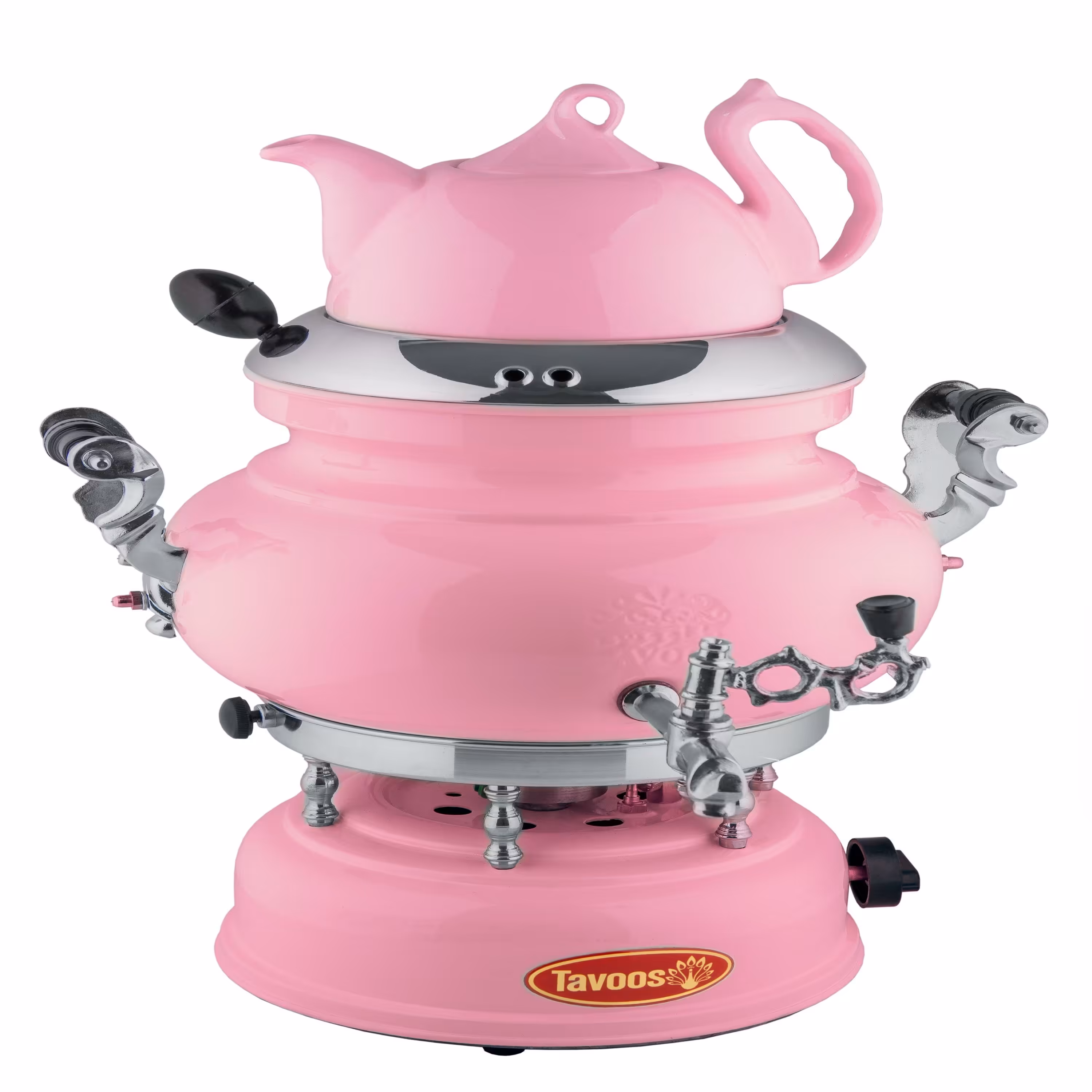 سماور گازی طاووس مدل عدسی پارسه کد127