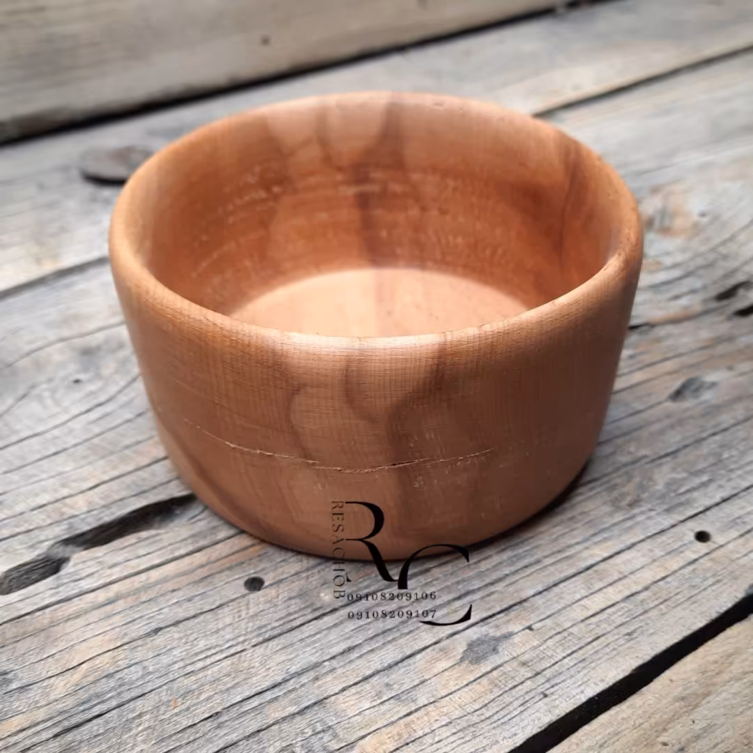 کاسه چوبی خراطی کد C1243